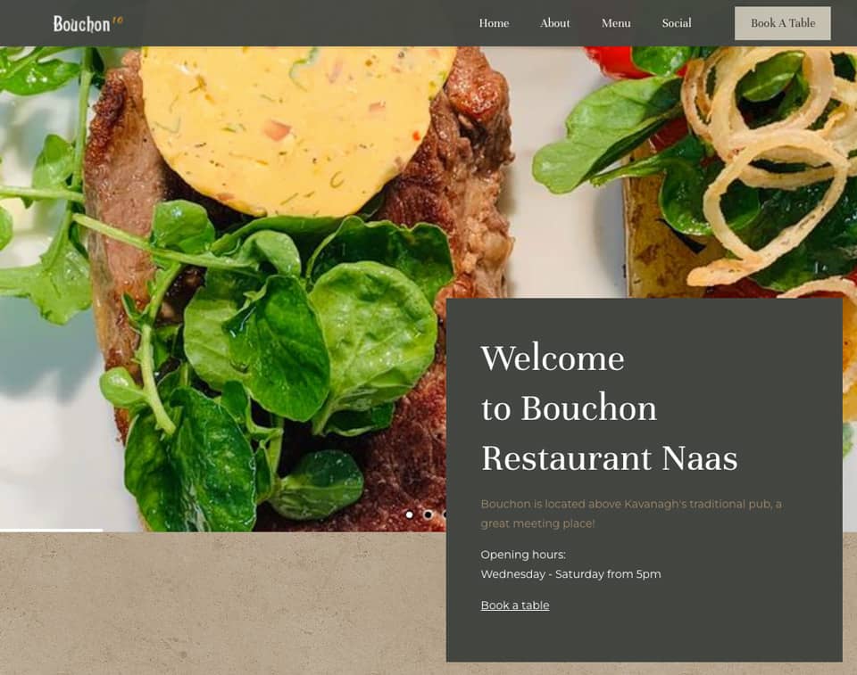 Bouchon restaurant Naas